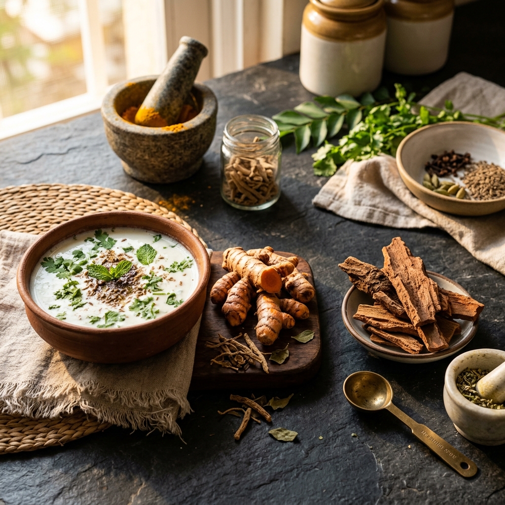 Ayurvedic Spices as Kitchen Pharmacy
